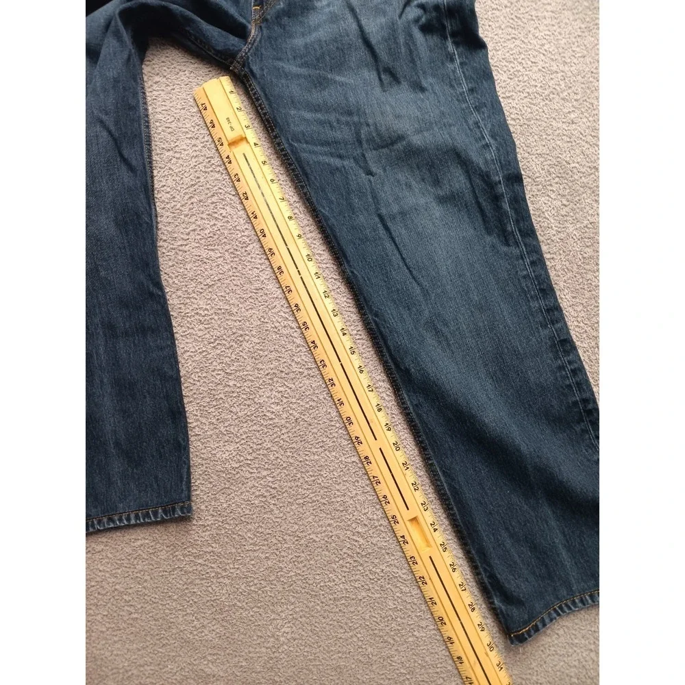 Levi's 514 Straight Fit Men's W36 L32‎ Blue Denim Jeans Made in Mexico
